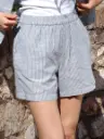 Short APIA rayé/bleu 