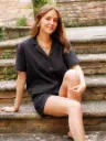 Chemise THEIS gris/gaze de coton
