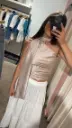 Top foulard AKIRA beige
