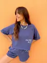 T-shirt BAIRRO ALTO bleu