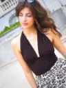 Top SABRINA marron