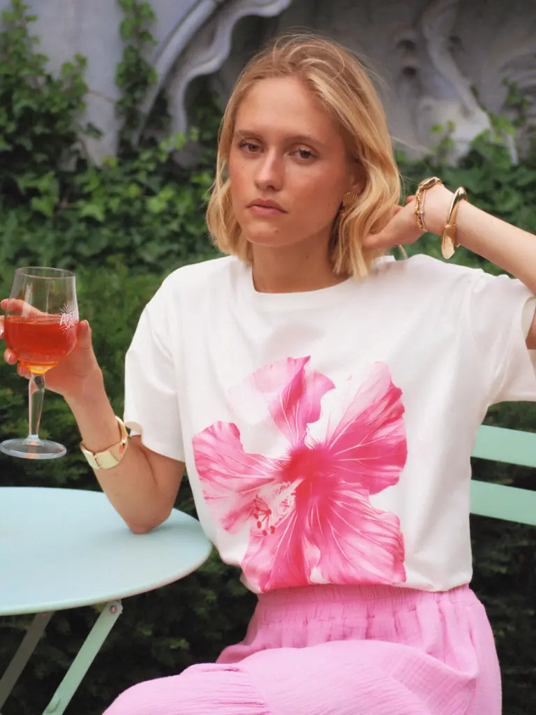 T-shirt FLORA blanc