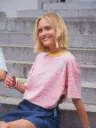 T-shirt HAPPY rose/jaune