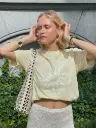 T-shirt BONHEUR jaune