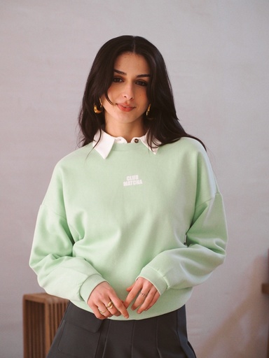 Sweat MATCHA vert d'eau