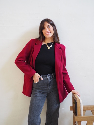 Blazer NOANE bordeaux/velouté