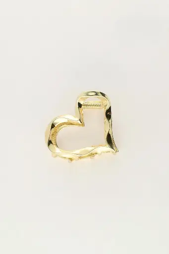 Pince dorée mini coeur