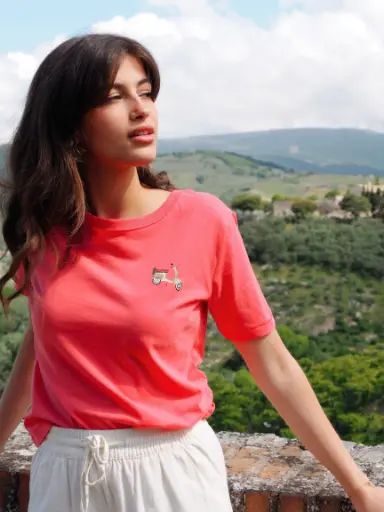 T-shirt VESPA corail