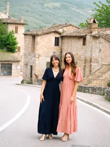 Robe FIONA vieux rose 