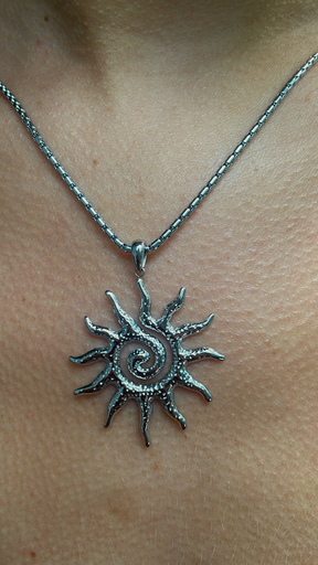 Collier SUN argenté