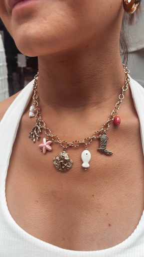 Collier OLGA botte/rose