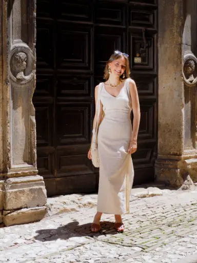 Robe SALENTO beige/lin