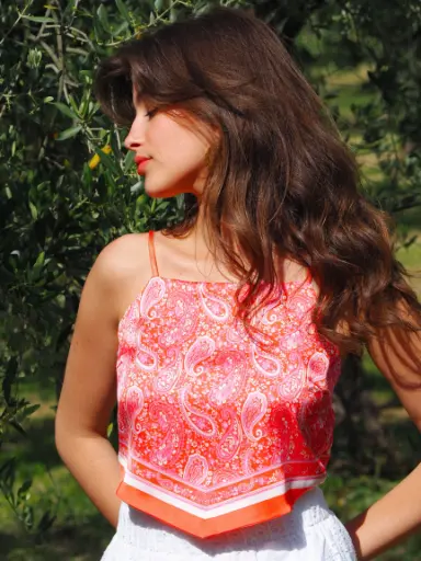 Top LAMMA paisley/rose