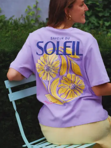 T-shirt SOLEIL lilas