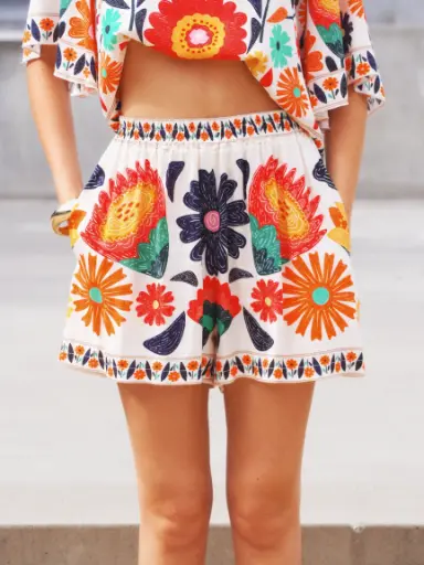 Short TROPICANA multicolore