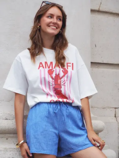 T-shirt HOMARD blanc
