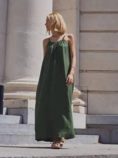 Robe LINA kaki