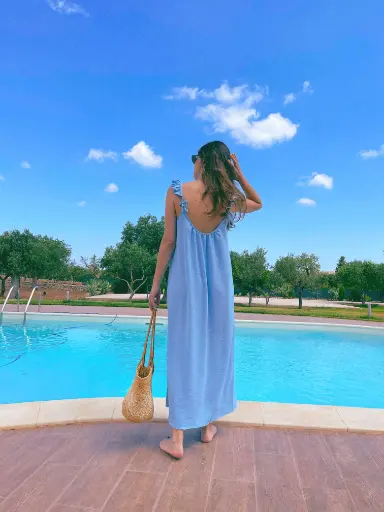Robe POLICORO bleu